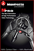 MPRO Carbon Videostativ mit 75mm Halbschale, 4 Segmente