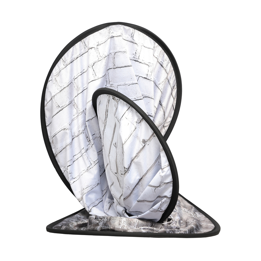 Urban Collapsible 1,5x2,1m Painted White/Industrl Grey Brick