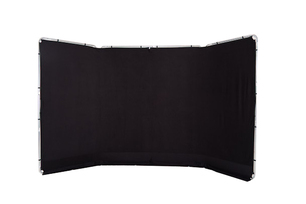 Panorama Hintergrund 4m (Schwarz)