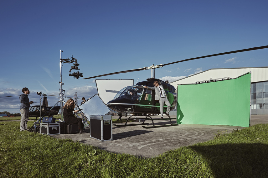 Panorama Hintergrund 4m (Chromakey Grün)