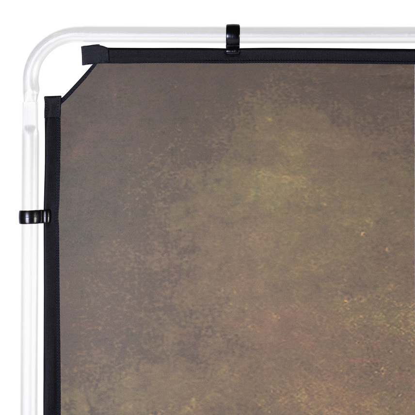 EzyFrame Vintage Hintergrundbespannung, 2 x 2,3 m, Oliv