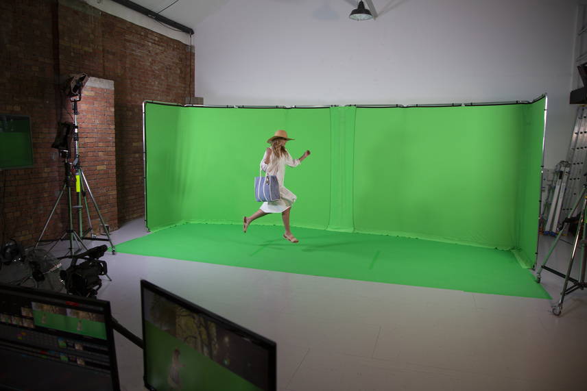 Vinyl Hintergrund / Boden 2.75m x 6m Chromakey Grün
