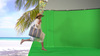 Vinyl Hintergrund / Boden 2.75m x 6m Chromakey Grün