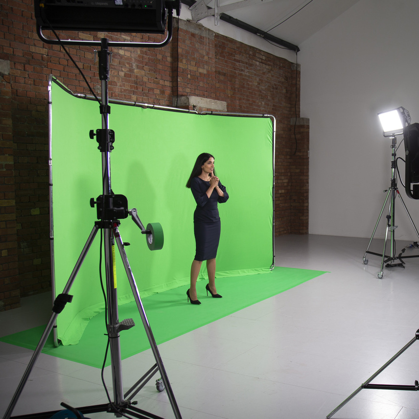 Vinyl Bodenstreifen 1.37m x 4m Chromakey Grün
