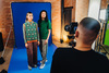 EzyFrame Hintergrund 2 m x 2,3 m Chromakey Blau