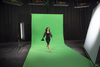 Chromakey Textilhintergrund Grün/Blau 300x700cm mit Schlaufe