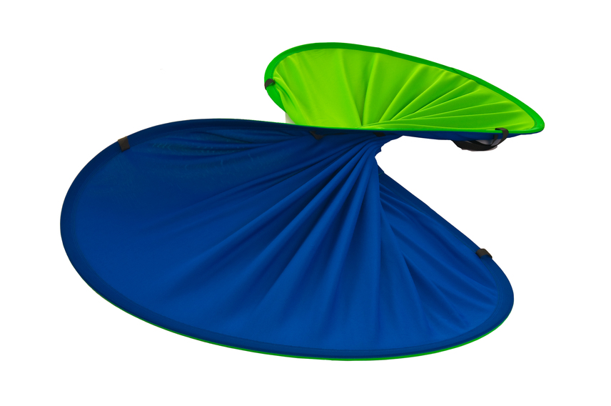 Umkehrbarer Hintergrund 1,8 x 2,1 m Chromakey Blau/Grün