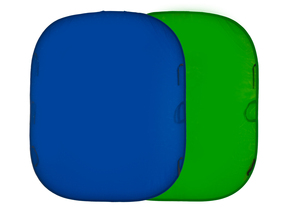 Wendehintergrund 1,5 x 1,8 m Chromakey Blau/Grün
