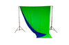 Chromakey Textilhintergrund Grün/Blau 300x350cm m. Schlaufe