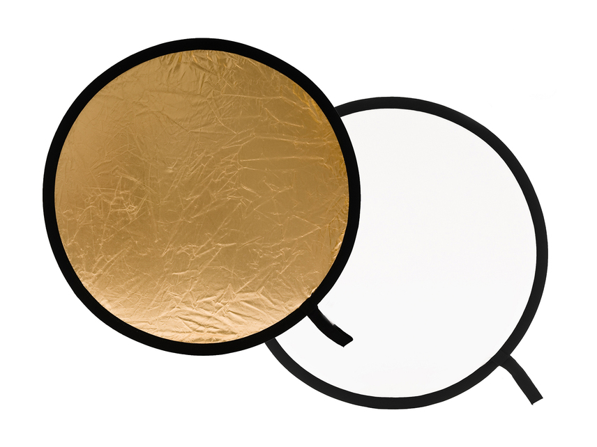 Rundreflektor Gold/Weiß 75cm
