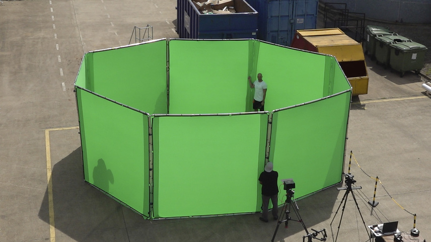 StudioLink Chroma Key Bluescreen-Hintergrund-Kit 3 x 3 m²