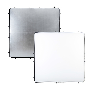 SkyLite Rapid Stoffbezug groß 2 x 2m Silber/Weiss