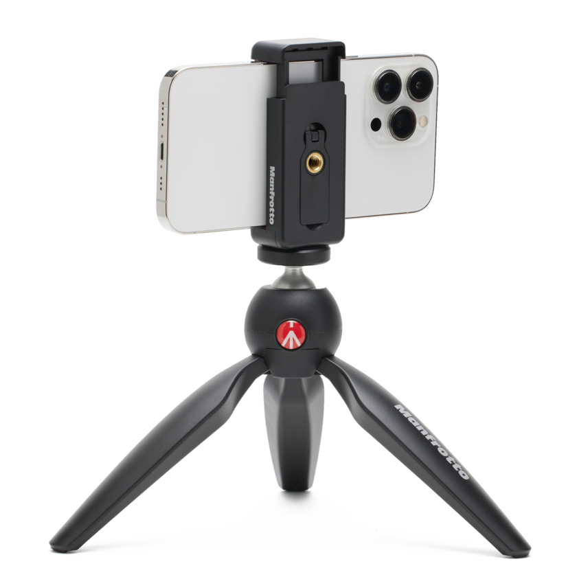 Pixi Mini-Stativ, Smartphone-Klemme, schwarz (Made in Italy)