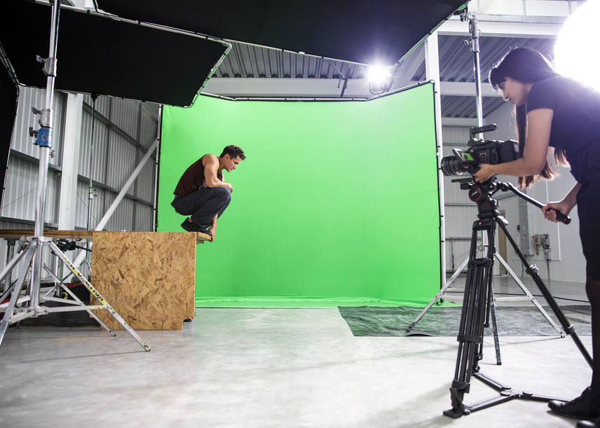 Hintergrund-Kit Manfrotto Chroma Key FX 4 x 2,9 m, Grün
