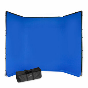 Hintergrund-Kit Manfrotto Chroma Key FX 4 x 2,9 m, Blau