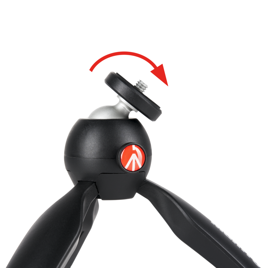 PIXI Mini-Stativ, schwarz (Hergestellt in Italien)