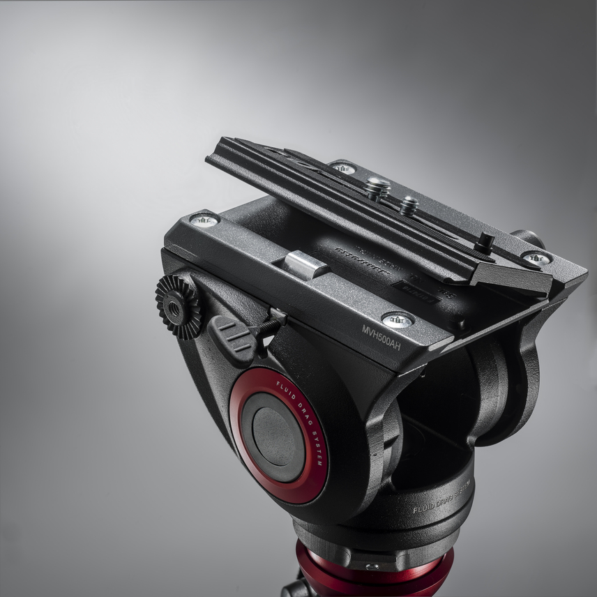 500 Fluid-Video-Neiger mit flacher Basis