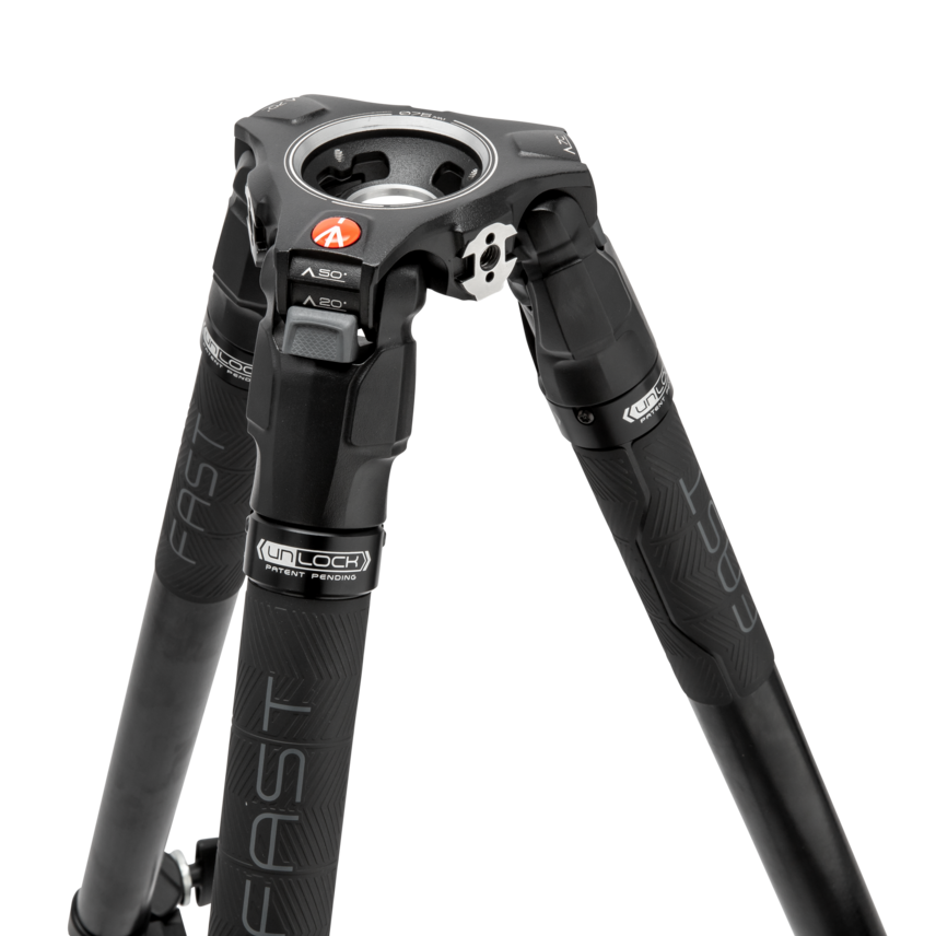 Fluid-Videokopf 504X mit Carbon-Einzelrohrstativ 635 Fast