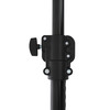 Wind-Up Lampenstativ kurz, 3 Segmente, schwarz