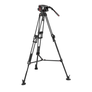 Videokopf Manfrotto 509 Pro mit Stativ 645 Fast Twin Alu