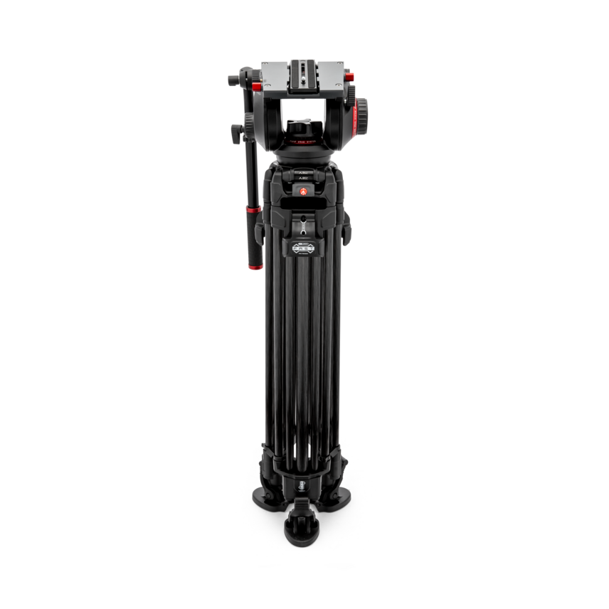 Videokopf Manfrotto 509 mit Stativ 645 Fast Twin Carbon