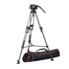 Videokopf Manfrotto 509 mit Stativ 645 Fast Twin Carbon