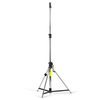 Wind-Up Lampenstativ kurz, 3 Segmente, silber