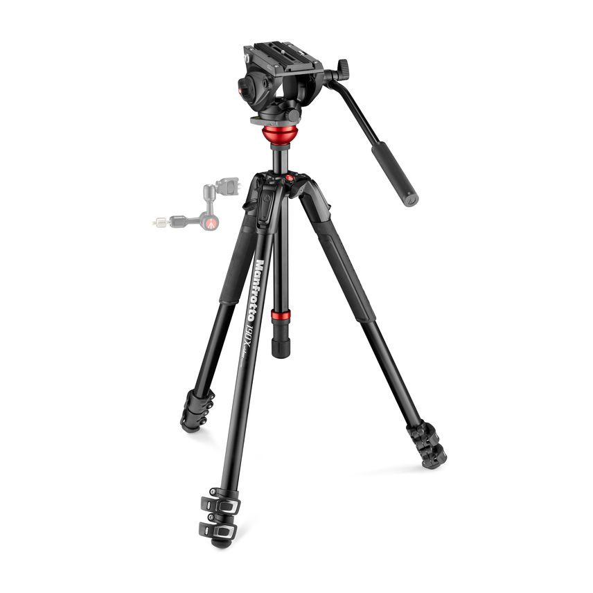 190X Video Alu Stativ mit 500 Fluid Videokopf