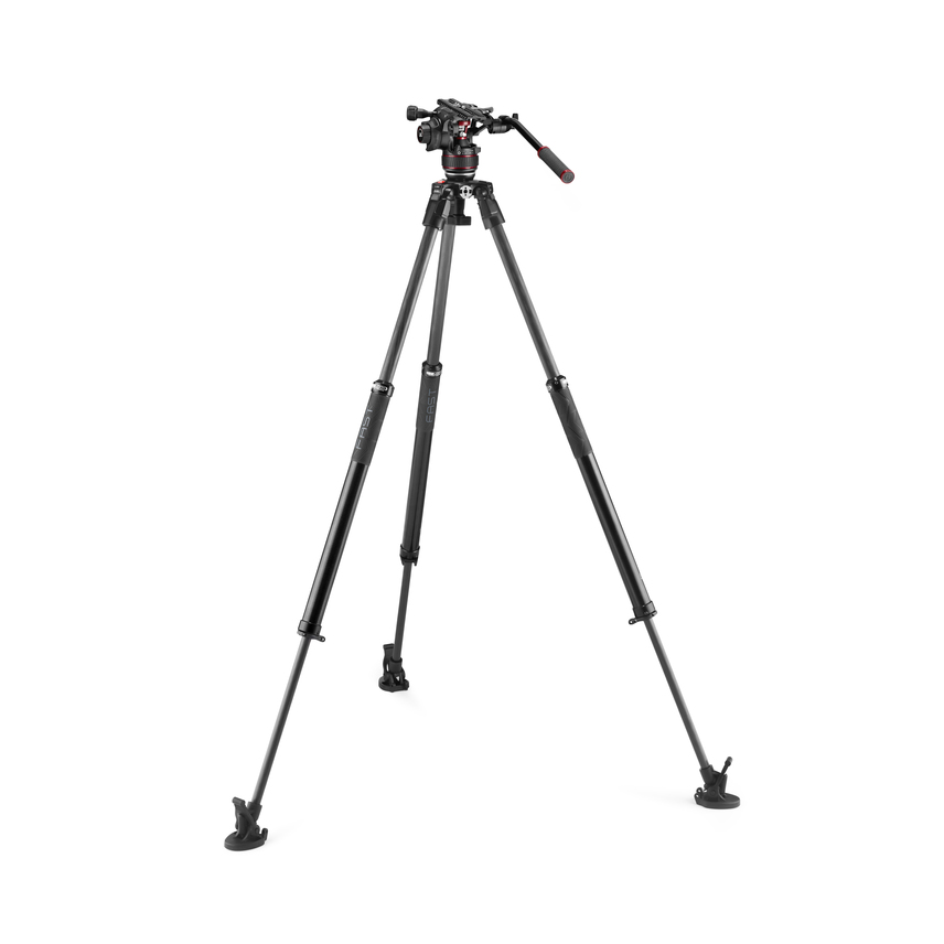 Nitrotech 612 und Carbon-Stativ 635 mit Schnellverstellung
