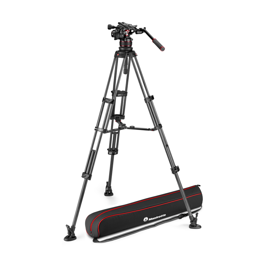Nitrotech 612 Carbon Video-Stativ mit Mittelspinne