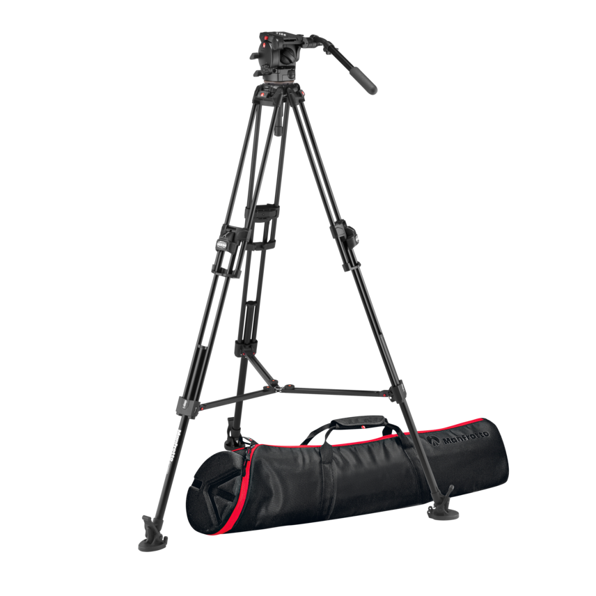 Videokopf Manfrotto 526 Pro mit Stativ 645 Fast Twin Alu