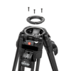 Videokopf Manfrotto 526 mit Stativ 645 Fast Twin Carbon