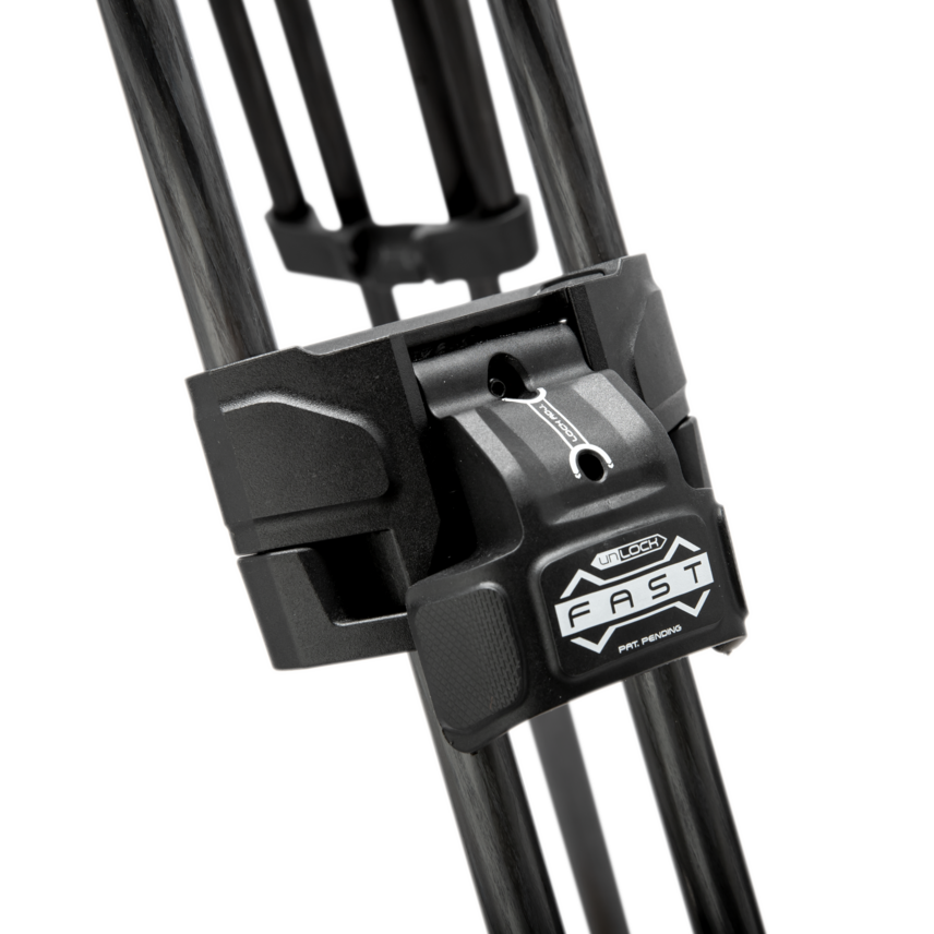 Videokopf Manfrotto 526 mit Stativ 645 Fast Twin Carbon