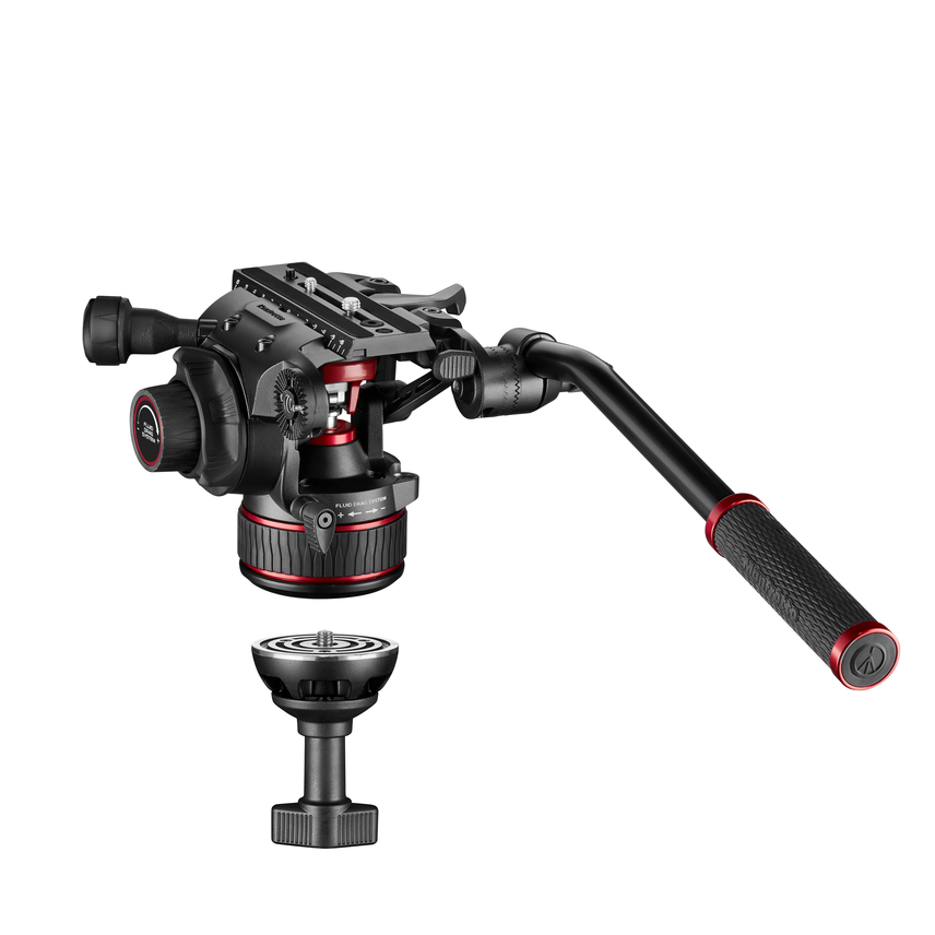Videokopf Nitrotech 608 mit Stativ 645 Fast Twin Alu