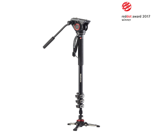 XPRO Video-Einbeinstativ Aluminium mit Kopf, 4 Segmente