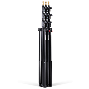 Master Alu Lampenstativ 3er-Set, schwarz mit Luftfederung