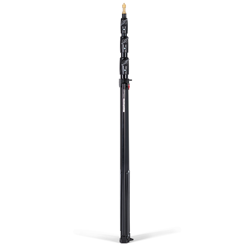 Master Alu Lampenstativ 3er-Set, schwarz mit Luftfederung