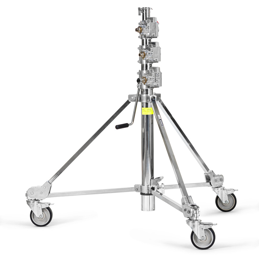 Avenger Strato Safe Crank-Up Stativ Harte Rollen, bremsbar