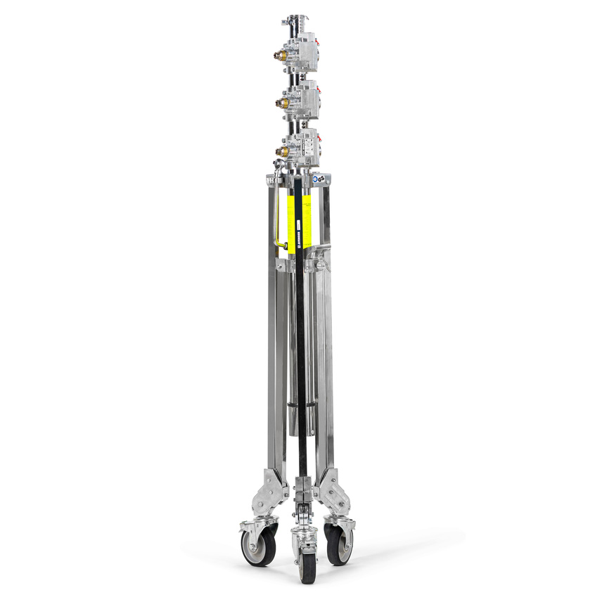 Avenger Strato Safe Crank-Up Stativ 2R mit harten Rollen