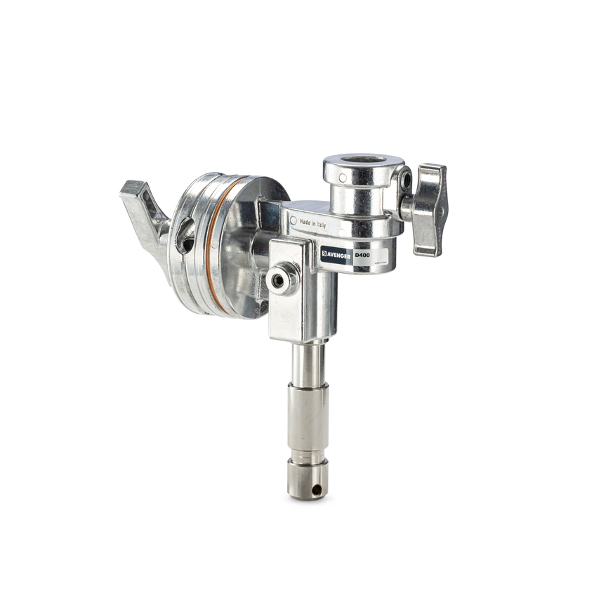 Avenger Jumbo-Griffkopf 4,5 ", Silber mit Stud & Receiver