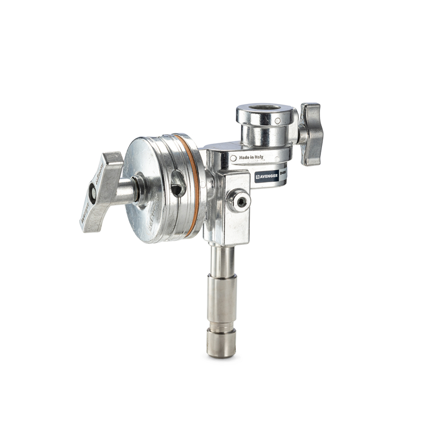 Avenger Jumbo-Griffkopf 4,5 ", Silber mit Stud & Receiver