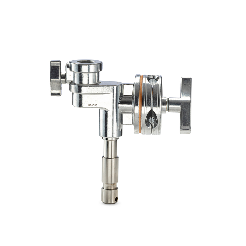 Avenger Jumbo-Griffkopf 4,5 ", Silber mit Stud & Receiver