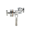 Avenger Jumbo-Griffkopf 4,5 ", Silber mit Stud & Receiver