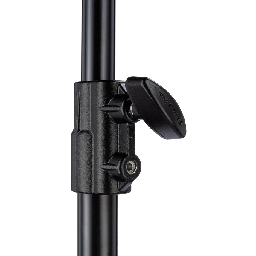 Heavy Duty Lampenstativ schwarz, 3 Segmente