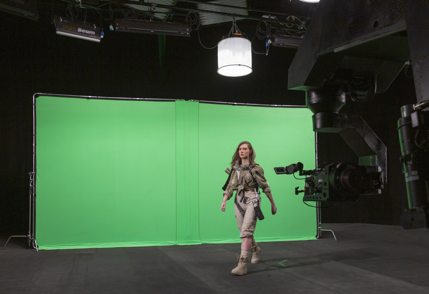 StudioLink Chroma Key Bluescreen-Bespannung, 3 x 3 m