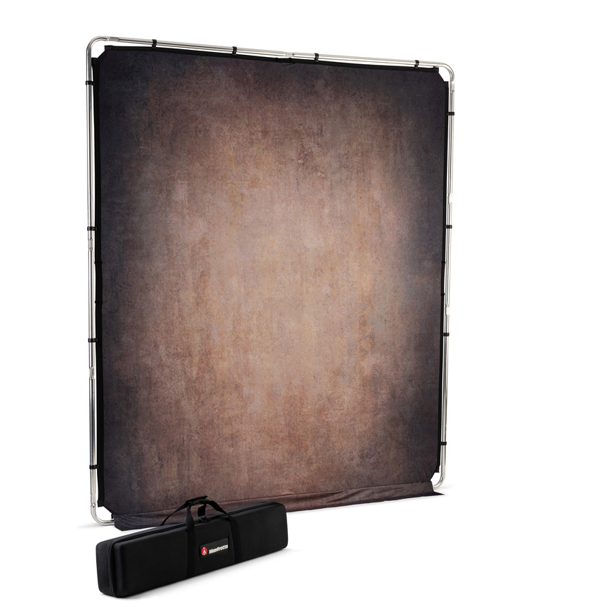 EzyFrame Vintage Hintergrund, 2 x 2,3 m, Walnut