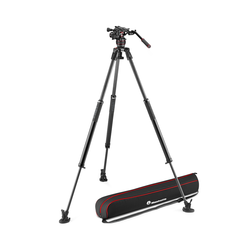 Nitrotech 612 und Carbon-Stativ 635 mit Schnellverstellung