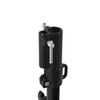 Wind-Up Lampenstativ kurz, 3 Segmente, schwarz