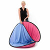 Falthintergrund 1,8x2,15m Blau/Pink