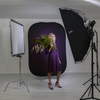Vintage, faltbar 1,5 x 2,1 m, Aubergine/Crimson 